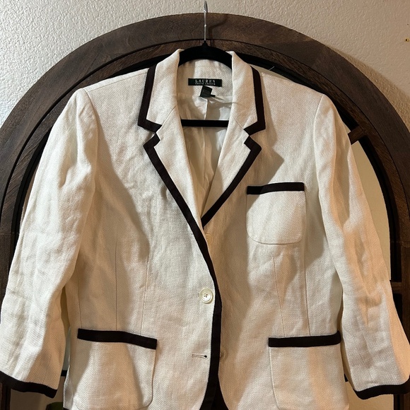 EUC LAUREN RALPH LAUREN LINEN BLAZER - Picture 4 of 4